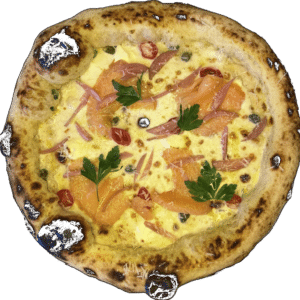 Smoked Salmon pizza